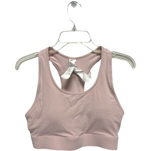 Fabletics Baby Pink Medium Support Sports Bra Workout Gym Athletic Size Large